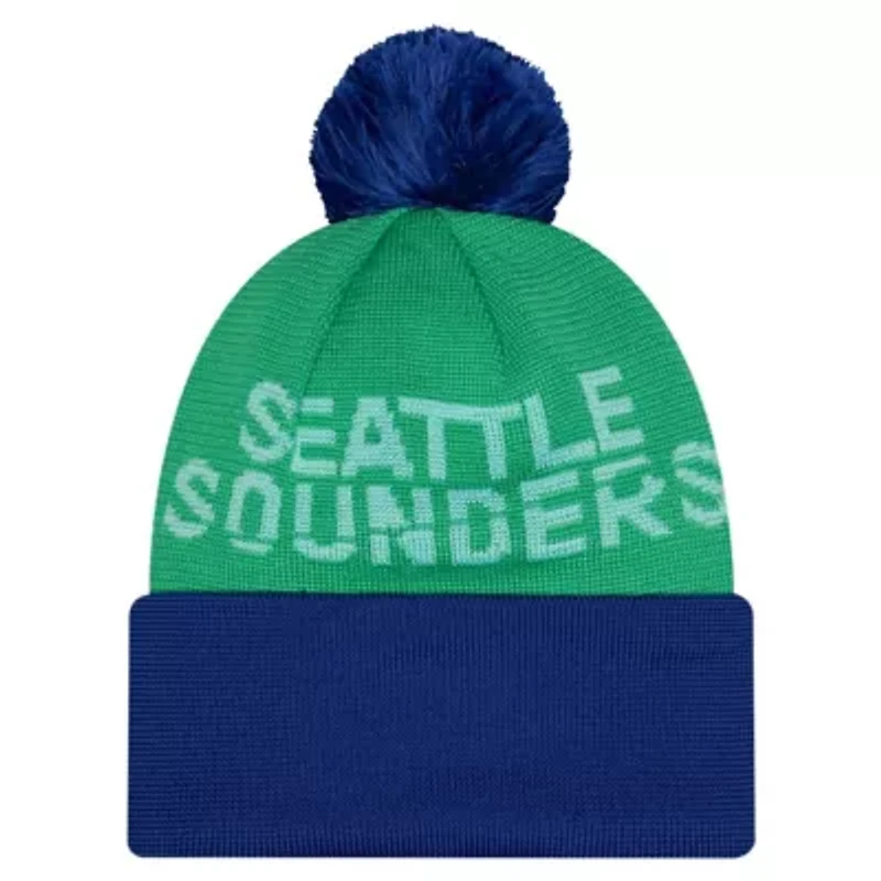MLS Seattle Sounders FC 2026 Jersey Hook Cuffed Pom Knit Hat