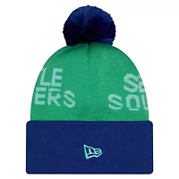 MLS Seattle Sounders FC 2026 Jersey Hook Cuffed Pom Knit Hat