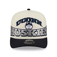 Connecticut Huskies NCAA Cream/Navy UConn Huskies March Madness Historic Collection 9FIFTY A-Frame Snapback Hat