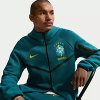 Soccer National Teams Nike Brazil Team 2026 Tech Fleece Windrunner Raglan Full-Zip Hoodie