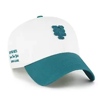 MLB White/Teal New York Mets Contemporary Tonal Clean Up Adjustable Hat
