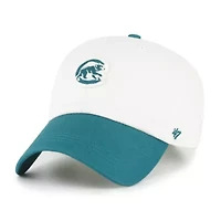 MLB White/Teal Chicago Cubs Contemporary Tonal Clean Up Adjustable Hat