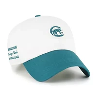 MLB White/Teal Chicago Cubs Contemporary Tonal Clean Up Adjustable Hat