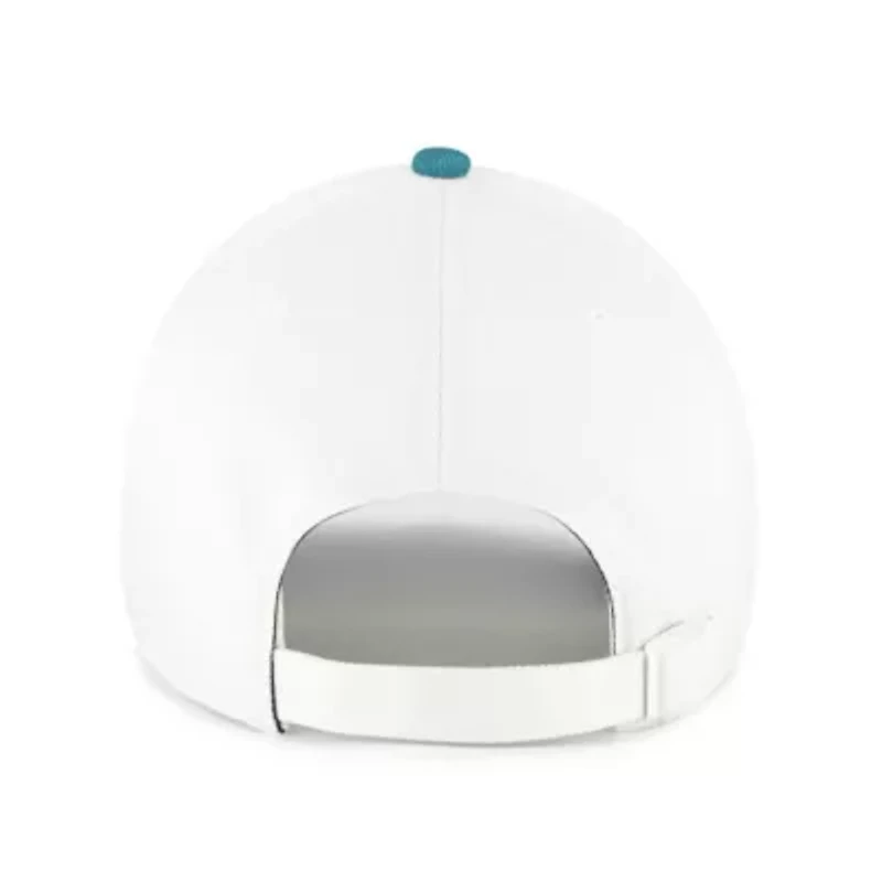 MLB White/Teal Chicago Cubs Contemporary Tonal Clean Up Adjustable Hat