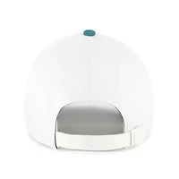MLB White/Teal Chicago Cubs Contemporary Tonal Clean Up Adjustable Hat
