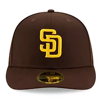 MLB San Diego Padres 2025 season Side Patch Low 59FIFTY Fitted Hat