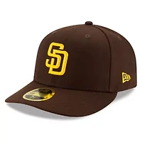 MLB San Diego Padres 2025 season Side Patch Low 59FIFTY Fitted Hat