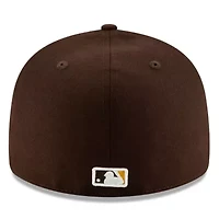 MLB San Diego Padres 2025 season Side Patch Low 59FIFTY Fitted Hat
