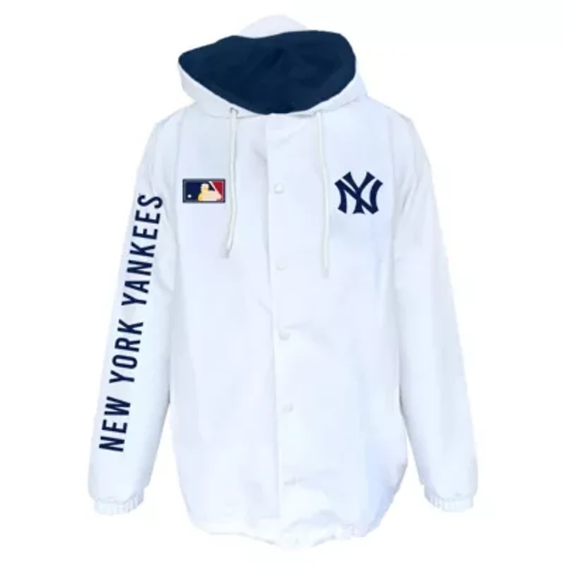 MLB New York Yankees Big & Tall Full-Snap Hooded Jacket