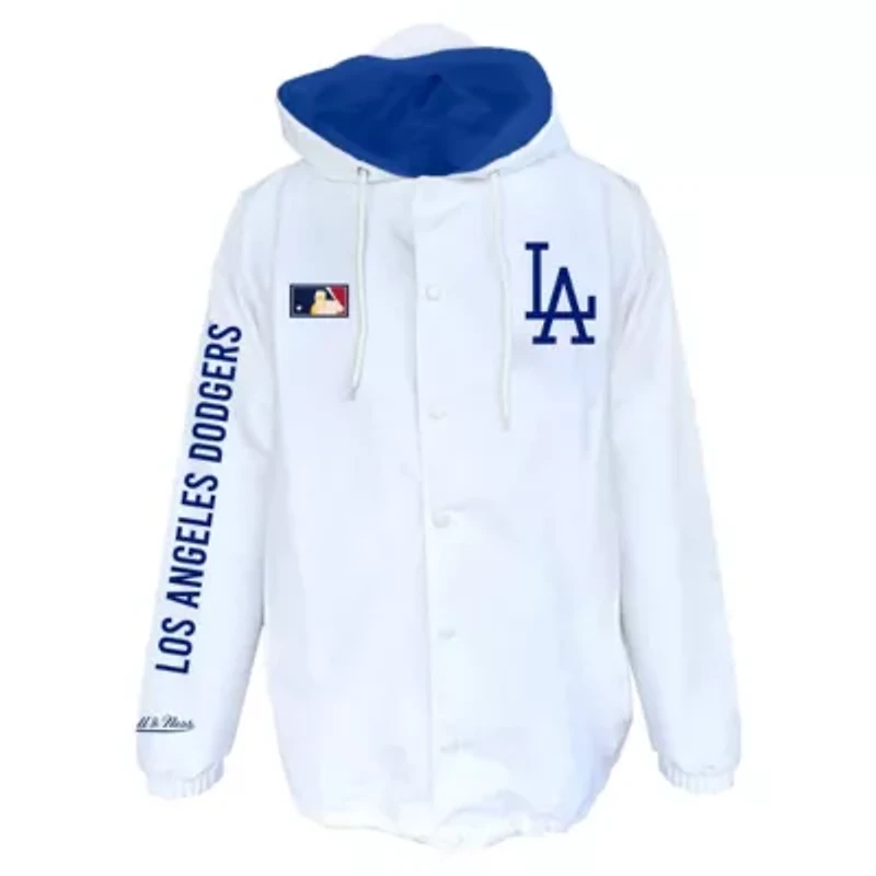 MLB Los Angeles Dodgers Big & Tall Full-Snap Hooded Jacket