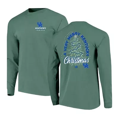 NCAA Kentucky Wildcats Merry Christmas Tree Long Sleeve T-Shirt