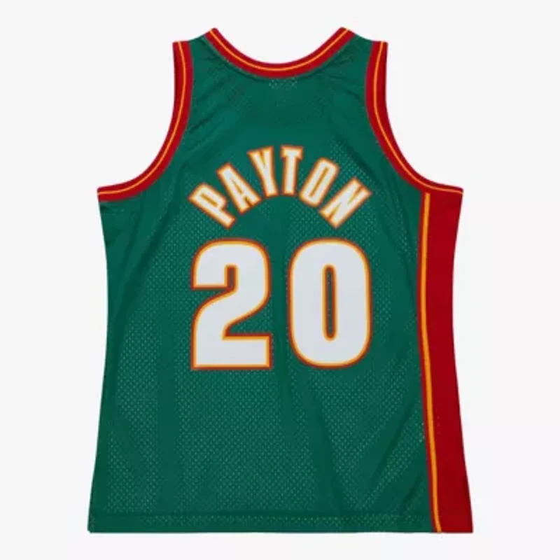 Hardwood Classic Teams Gary Payton Kelly Seattle SuperSonics 1995/96 Classics Swingman Jersey