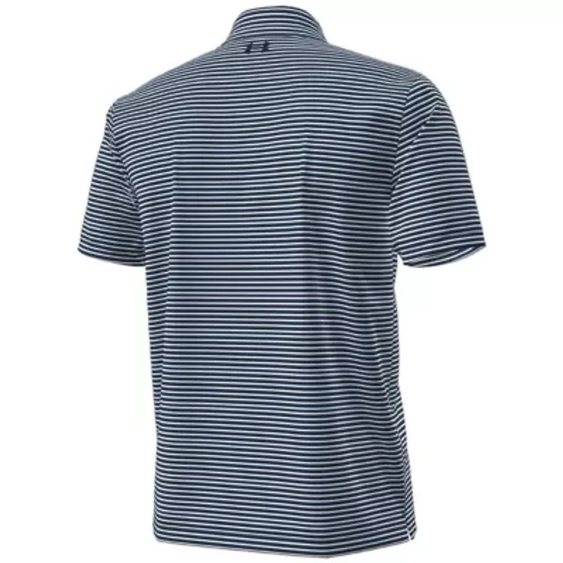 NCAA Under Armour Notre Dame Fighting Irish Hockey Leprechaun Drive Micro Groove Stripe Polo