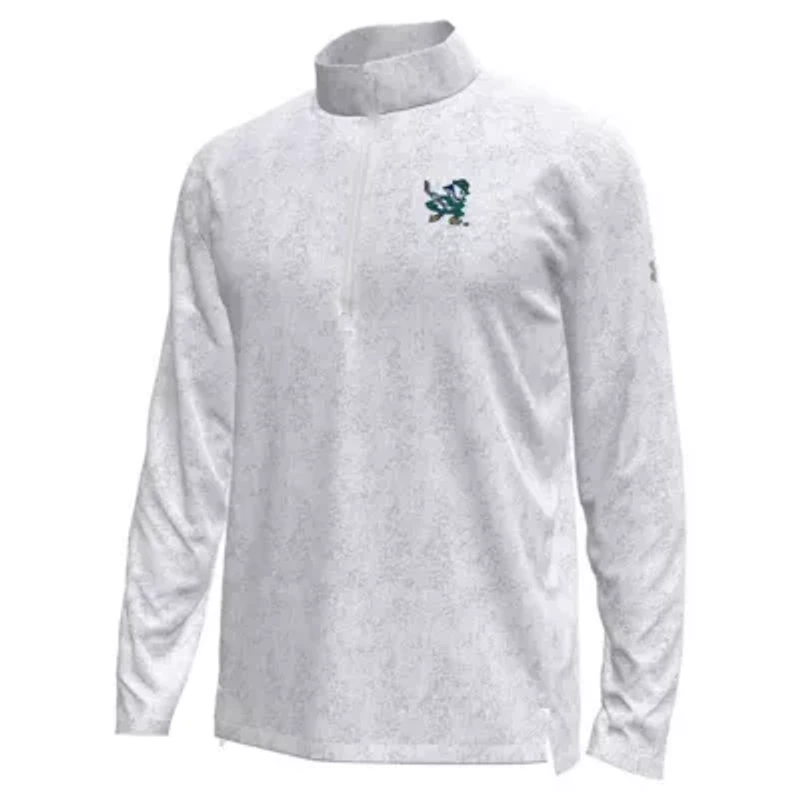 NCAA Under Armour Notre Dame Fighting Irish Hockey Leprechaun Tech Quarter-Zip Top