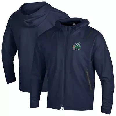 NCAA Under Armour Notre Dame Fighting Irish Basketball Leprechaun Unstoppable Raglan Full-Zip Jacket