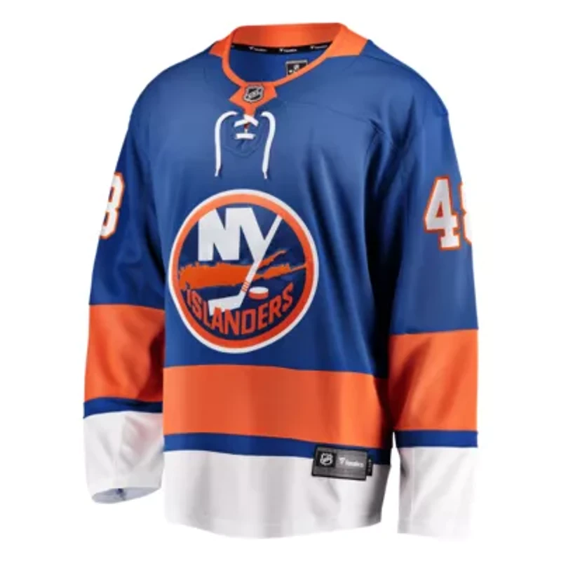 NHL Fanatics Matthew Schaefer New York Islanders Home Breakaway Player Jerseys