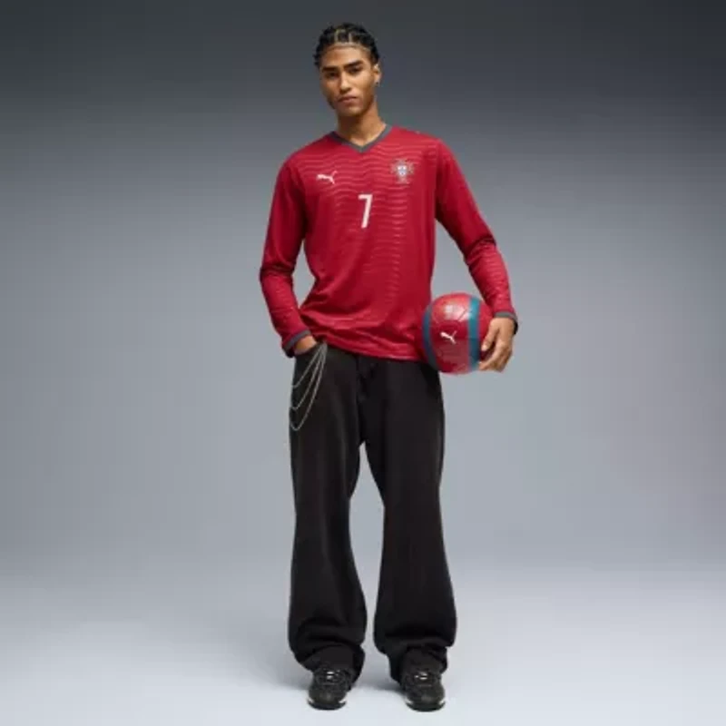 International Clubs Cristiano Ronaldo Portugal National Team 2026 Home Replica Long Sleeve Jersey