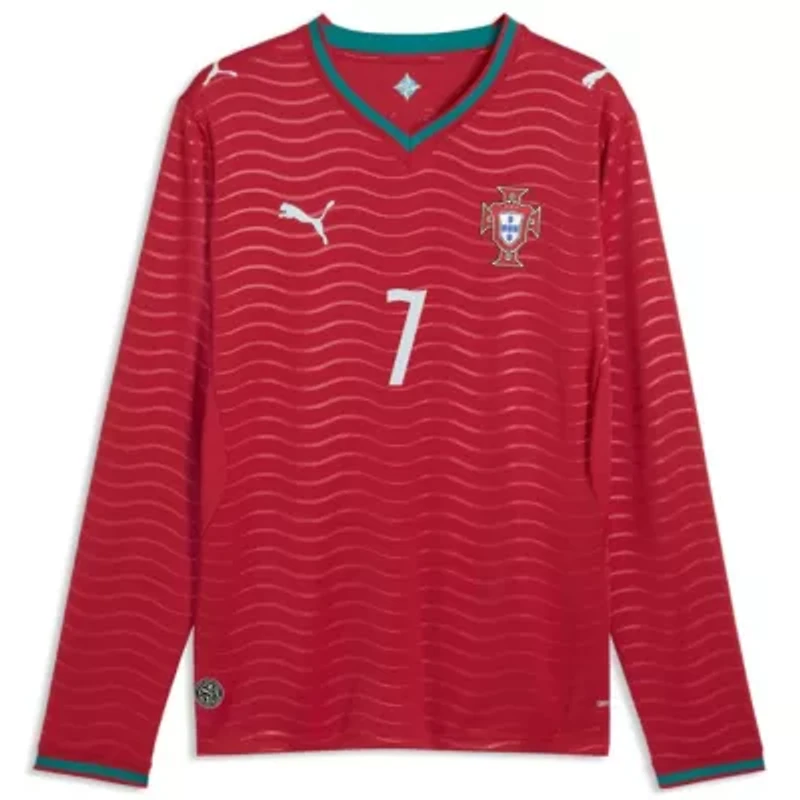 International Clubs Cristiano Ronaldo Portugal National Team 2026 Home Replica Long Sleeve Jersey