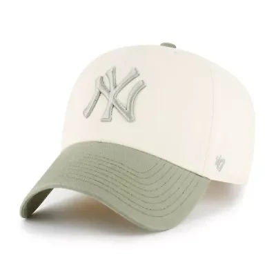 MLB Natural/Olive New York Yankees Two-Tone Fashion Clean Up Adjustable Hat