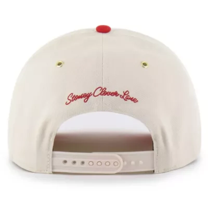MLB x Lane Natural/Red Philadelphia Phillies Glitter Rope Hitch Adjustable Hat