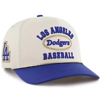 MLB x Lane Natural/Royal Los Angeles Dodgers Glitter Rope Hitch Adjustable Hat