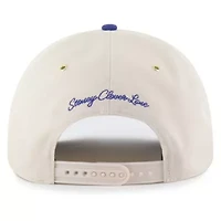 MLB x Lane Natural/Royal Los Angeles Dodgers Glitter Rope Hitch Adjustable Hat