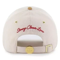 MLB x Lane Natural/Tan Philadelphia Phillies Script Charm Clean Up Adjustable Hat