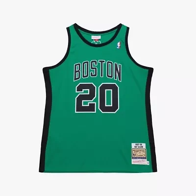 NBA Ray Allen Kelly Boston Celtics 2007-08 Hardwood Classics Authentic Jersey