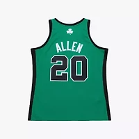 NBA Ray Allen Kelly Boston Celtics 2007-08 Hardwood Classics Authentic Jersey