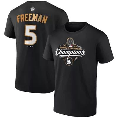 MLB Fanatics Freddie Freeman Los Angeles Dodgers 2025 World Series s Big & Tall Name Number T-Shirt