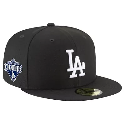 MLB Los Angeles Dodgers 2024/25 Back-to-Back s Diamond Side Patch 59FIFTY Fitted Hat