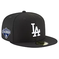 MLB Los Angeles Dodgers 2024/25 Back-to-Back s Diamond Side Patch 59FIFTY Fitted Hat