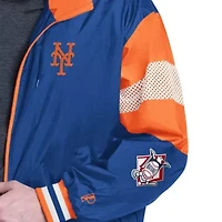MLB Pro Player Royal/Orange New York Mets Legacy Lightweight Full-Zip Hooded Jacket