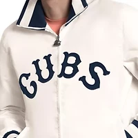 MLB Chicago Cubs The Captain Cooperstown Logo Full-Zip Varsity Jacket