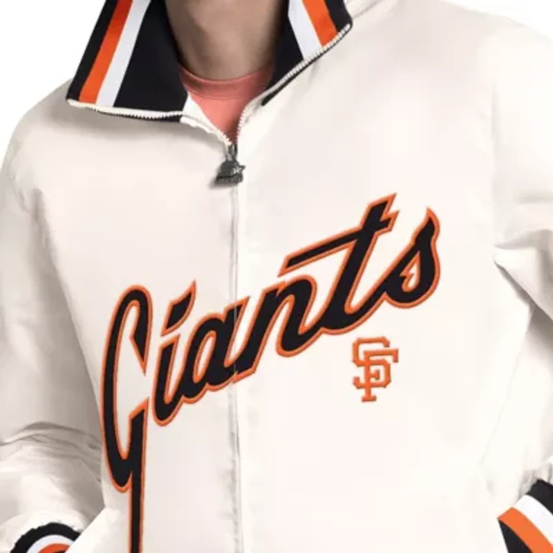 MLB San Francisco Giants The Captain Cooperstown Logo Full-Zip Varsity Jacket