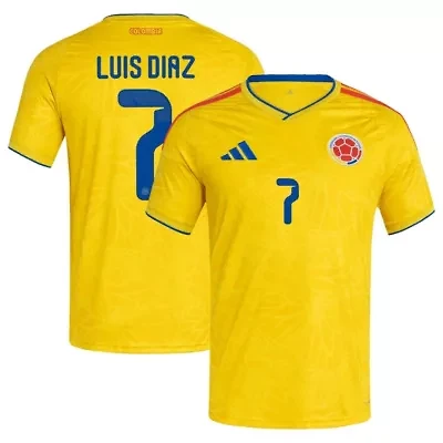 Soccer National Teams Luis Diaz Colombia Team 2026 Home Replica Jersey