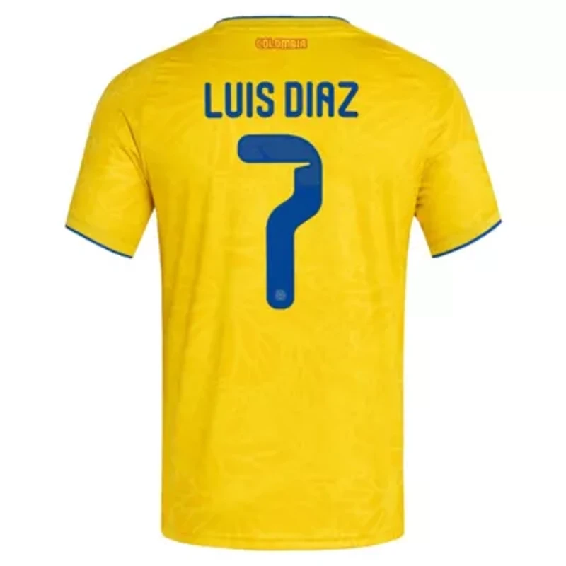 Soccer National Teams Luis Diaz Colombia Team 2026 Home Replica Jersey