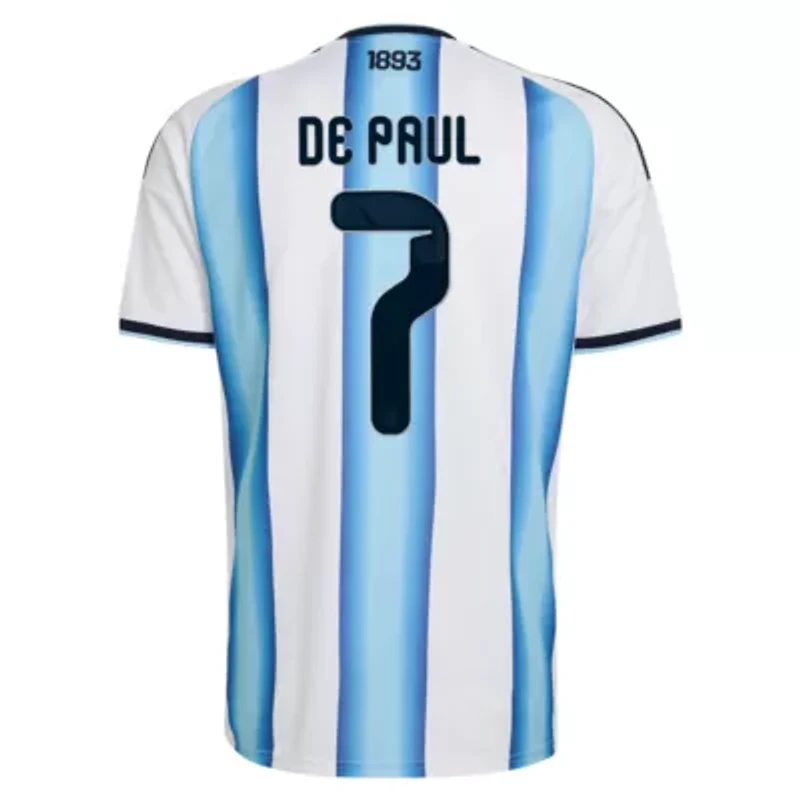 Soccer National Teams Rodrigo De Paul Argentina Team 2026 Home Replica Jersey