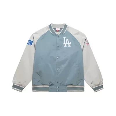 MLB Los Angeles Dodgers Thunderstorm Head Coach Lightweight Satin Full-Snap Jacket