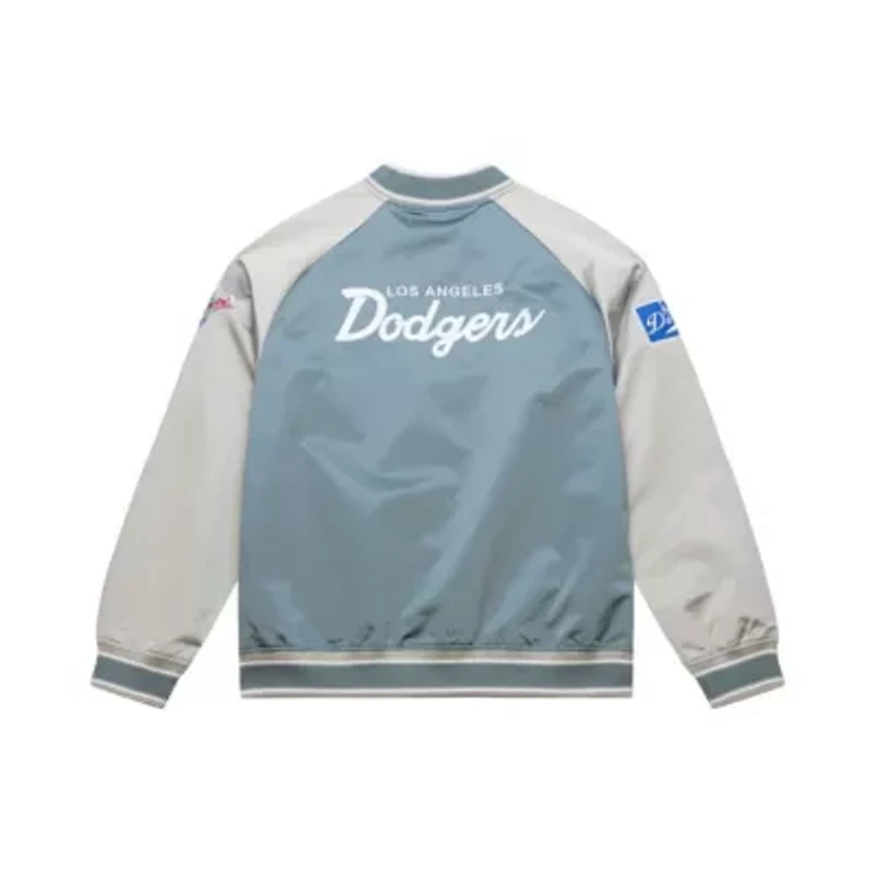 MLB Los Angeles Dodgers Thunderstorm Head Coach Lightweight Satin Full-Snap Jacket