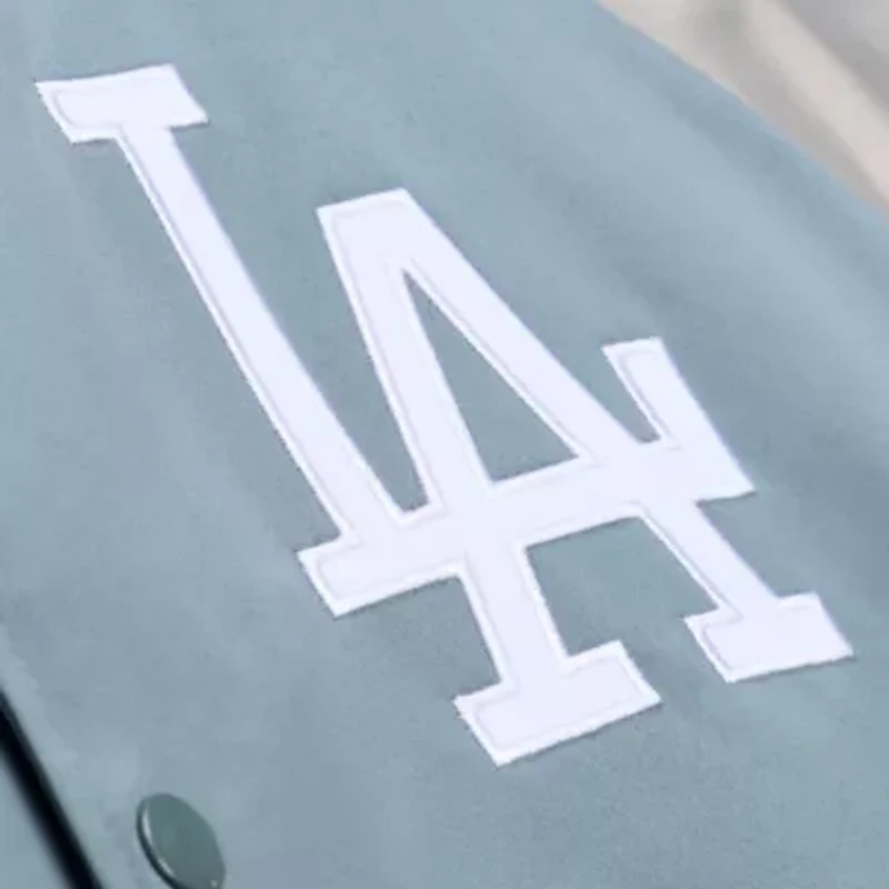 MLB Los Angeles Dodgers Thunderstorm Head Coach Lightweight Satin Full-Snap Jacket