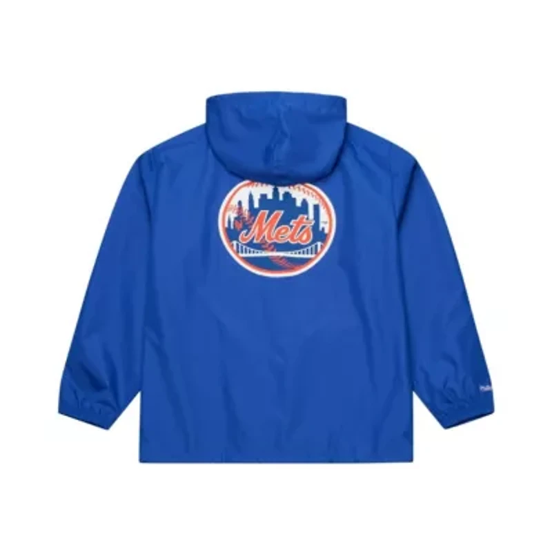 MLB New York Mets Full-Snap Hooded Coaches Jacket