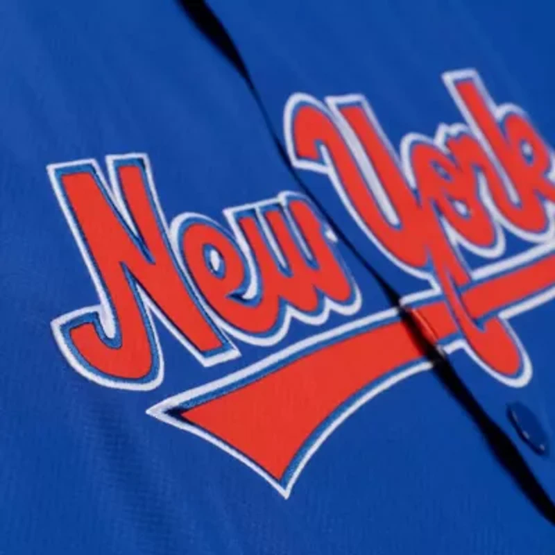 MLB New York Mets Full-Snap Hooded Coaches Jacket