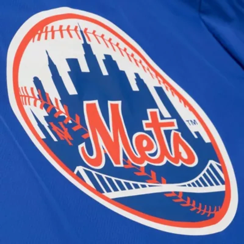 MLB New York Mets Full-Snap Hooded Coaches Jacket