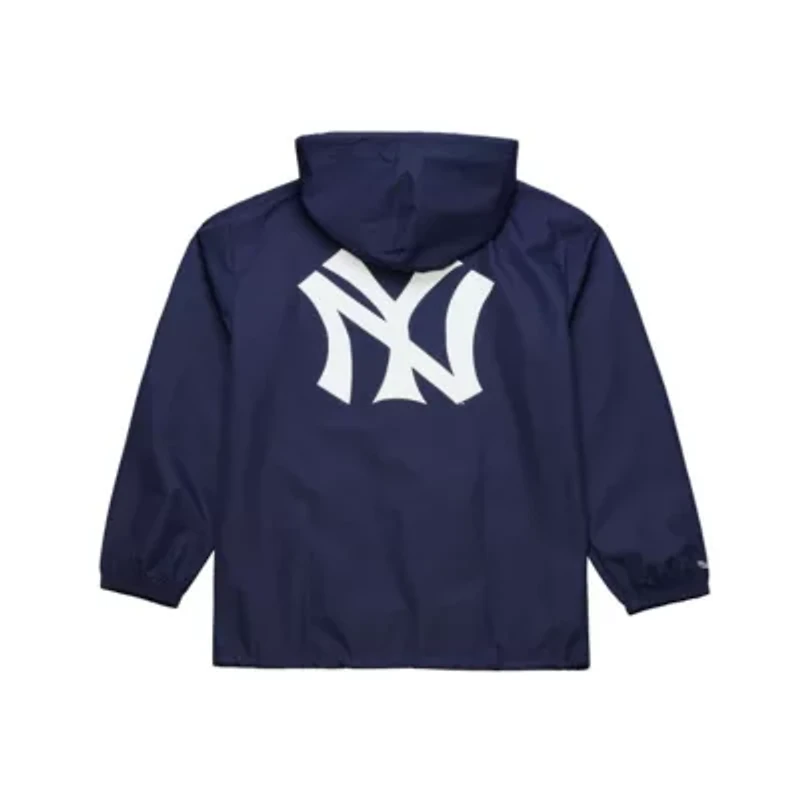 MLB New York Yankees Full-Snap Hooded Coaches Jacket