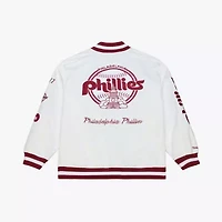 MLB Philadelphia Phillies Cooperstown Collection Arctic Lightweight Satin Full-Snap Jacket
