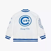 MLB Chicago Cubs Cooperstown Collection Arctic Lightweight Satin Full-Snap Jacket
