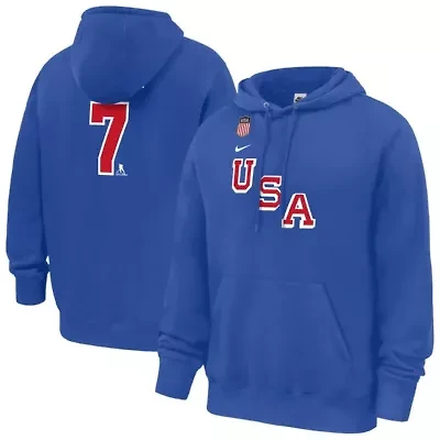 World Hockey Nike Brady Tkachuk US 2026 Name & Number Hoodie