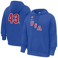 World Hockey Nike Quinn Hughes US 2026 Name & Number Hoodie