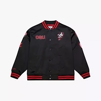 NCAA Ohio State Buckeyes Double Clutch Lightweight Satin Full-Snap Jacket